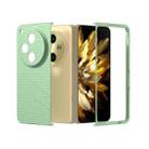 For OPPO Find N3 PC Frosted Texture Diamond Paint Shockproof Phone Case(Light Green) - 1