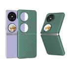 For Huawei Pocket 2 PC Frosted Texture Diamond Paint Shockproof Phone Case(Dark Green) - 1