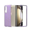 For Samsung Galaxy Z Fold5 PC Frosted Texture Diamond Paint Shockproof Phone Case(Purple) - 1