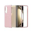 For Samsung Galaxy Z Fold5 PC Frosted Texture Diamond Paint Shockproof Phone Case(Pink) - 1