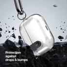 For AirPods 3 DUX DUCIS PECL Series Split Transparent Earphone Case with Hook(Transparent Black) - 5