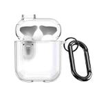 For AirPods 1/2 DUX DUCIS PECL Series Split Transparent Earphone Case with Hook(Transparent) - 1