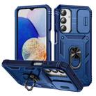 For Samsung Galaxy A16 5G Sliding Camshield TPU + PC Phone Case with Holder(Navy Blue) - 1
