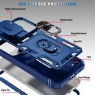 For Samsung Galaxy A56 5G Sliding Camshield TPU + PC Phone Case with Holder(Navy Blue) - 2
