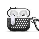 For AirPods 3 DUX DUCIS PECM Series Split Peak Hollow Earphone Case with Hook(Black White) - 1