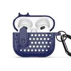 For AirPods 3 DUX DUCIS PECM Series Split Peak Hollow Earphone Case with Hook(Blue) - 1