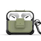 For AirPods Pro DUX DUCIS PECG Series Earbuds Box Protective Case(Army Green) - 1