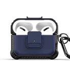 For AirPods Pro DUX DUCIS PECG Series Earbuds Box Protective Case(Dark Blue) - 1