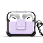 For AirPods Pro DUX DUCIS PECG Series Earbuds Box Protective Case(Purple) - 1