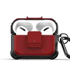 For AirPods Pro DUX DUCIS PECG Series Earbuds Box Protective Case(Red) - 1