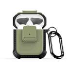 For AirPods 2 / 1 DUX DUCIS PECG Series Earbuds Box Protective Case(Army Green) - 1