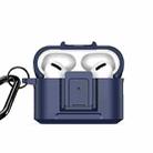 For AirPods Pro 2 DUX DUCIS PECH Series Earbuds Box Protective Case(Blue) - 1