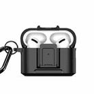 For AirPods Pro DUX DUCIS PECH Series Earbuds Box Protective Case(Black) - 1