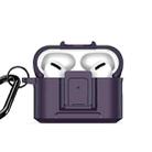 For AirPods Pro DUX DUCIS PECH Series Earbuds Box Protective Case(Purple) - 1