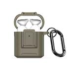 For AirPods 2 / 1 DUX DUCIS PECH Series Earbuds Box Protective Case(Army Green) - 1