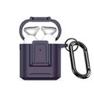 For AirPods 2 / 1 DUX DUCIS PECH Series Earbuds Box Protective Case(Purple) - 1