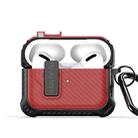 For AirPods Pro 2 DUX DUCIS PECI Series Earbuds Box Protective Case(Red) - 1