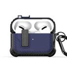 For AirPods Pro DUX DUCIS PECI Series Earbuds Box Protective Case(Blue) - 1