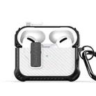 For AirPods Pro DUX DUCIS PECI Series Earbuds Box Protective Case(White) - 1
