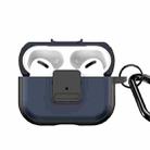 For AirPods Pro 2 DUX DUCIS PECJ Series Earbuds Box Protective Case(Dark Blue) - 1