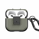 For AirPods 3 DUX DUCIS PECJ Series Earbuds Box Protective Case(Army Green) - 1