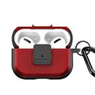 For AirPods Pro DUX DUCIS PECJ Series Earbuds Box Protective Case(Red) - 1