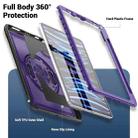 For iPad Air 2022 10.9 / Pro 11 2022 Honeycomb Hand Grip Turntable Stand Tablet Case(Purple) - 3