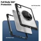 For iPad Pro 11 2024 Honeycomb Hand Grip Turntable Stand Tablet Case(Transparent) - 3