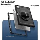 For iPad Pro 13 2024 Honeycomb Hand Grip Turntable Stand Tablet Case(Black) - 3