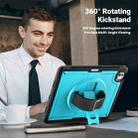 For iPad Pro 13 2024 Honeycomb Hand Grip Turntable Stand Tablet Case(Light Blue) - 2