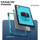 For iPad Pro 13 2024 Honeycomb Hand Grip Turntable Stand Tablet Case(Light Blue) - 3