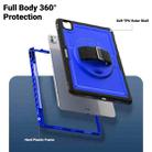 For iPad Pro 13 2024 Honeycomb Hand Grip Turntable Stand Tablet Case(Dark Blue) - 3