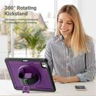 For iPad Pro 13 2024 Honeycomb Hand Grip Turntable Stand Tablet Case(Purple) - 2