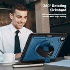 For iPad Air 11 2025 / 2024 Honeycomb Hand Grip Turntable Stand Tablet Case(Navy Blue) - 2