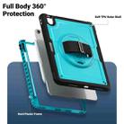 For iPad Air 11 2024 Honeycomb Hand Grip Turntable Stand Tablet Case(Light Blue) - 3