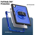 For iPad Air 11 2024 Honeycomb Hand Grip Turntable Stand Tablet Case(Dark Blue) - 3