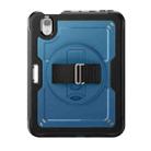 For iPad mini 2024 / mini 6 Honeycomb Hand Grip Turntable Stand Tablet Case(Navy Blue) - 2
