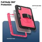 For iPad mini 2024 / mini 6 Honeycomb Hand Grip Turntable Stand Tablet Case(Rose Red) - 3