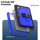 For iPad mini 2024 / mini 6 Honeycomb Hand Grip Turntable Stand Tablet Case(Dark Blue) - 3
