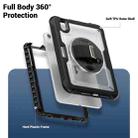 For iPad mini 2024 / mini 6 Honeycomb Hand Grip Turntable Stand Tablet Case(Transparent) - 3
