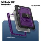 For iPad mini 2024 / mini 6 Honeycomb Hand Grip Turntable Stand Tablet Case(Purple) - 3