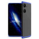 For vivo V29e GKK Three Stage Splicing Full Coverage PC Phone Case(Black Blue) - 1