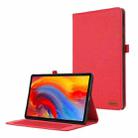 For Lenovo Tab Plus 11.5 Fabric Leather Tablet Case(Red) - 1