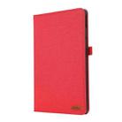 For Lenovo Tab Plus 11.5 Fabric Leather Tablet Case(Red) - 2