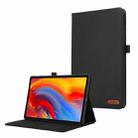 For Lenovo Tab Plus 11.5 Fabric Leather Tablet Case(Black) - 1
