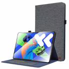 For Lenovo Xiaoxin Pad Pro 12.7 2025 Fabric Leather Tablet Case(Blue) - 1