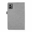 For Lenovo Legion Y700 Gen 4 2025 Fabric Texture Horizontal Flip Leather Tablet Case(Grey) - 3