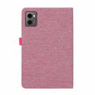 For Lenovo Legion Y700 Gen 4 2025 Fabric Texture Horizontal Flip Leather Tablet Case(Pink) - 3