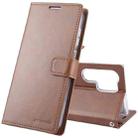 For Samsung Galaxy S24 Ultra 5G GOOSPERY BLUE MOON Crazy Horse Texture Leather Phone Case(Brown) - 1