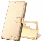 For Samsung Galaxy S24 Ultra 5G GOOSPERY BLUE MOON Crazy Horse Texture Leather Phone Case(Gold) - 1